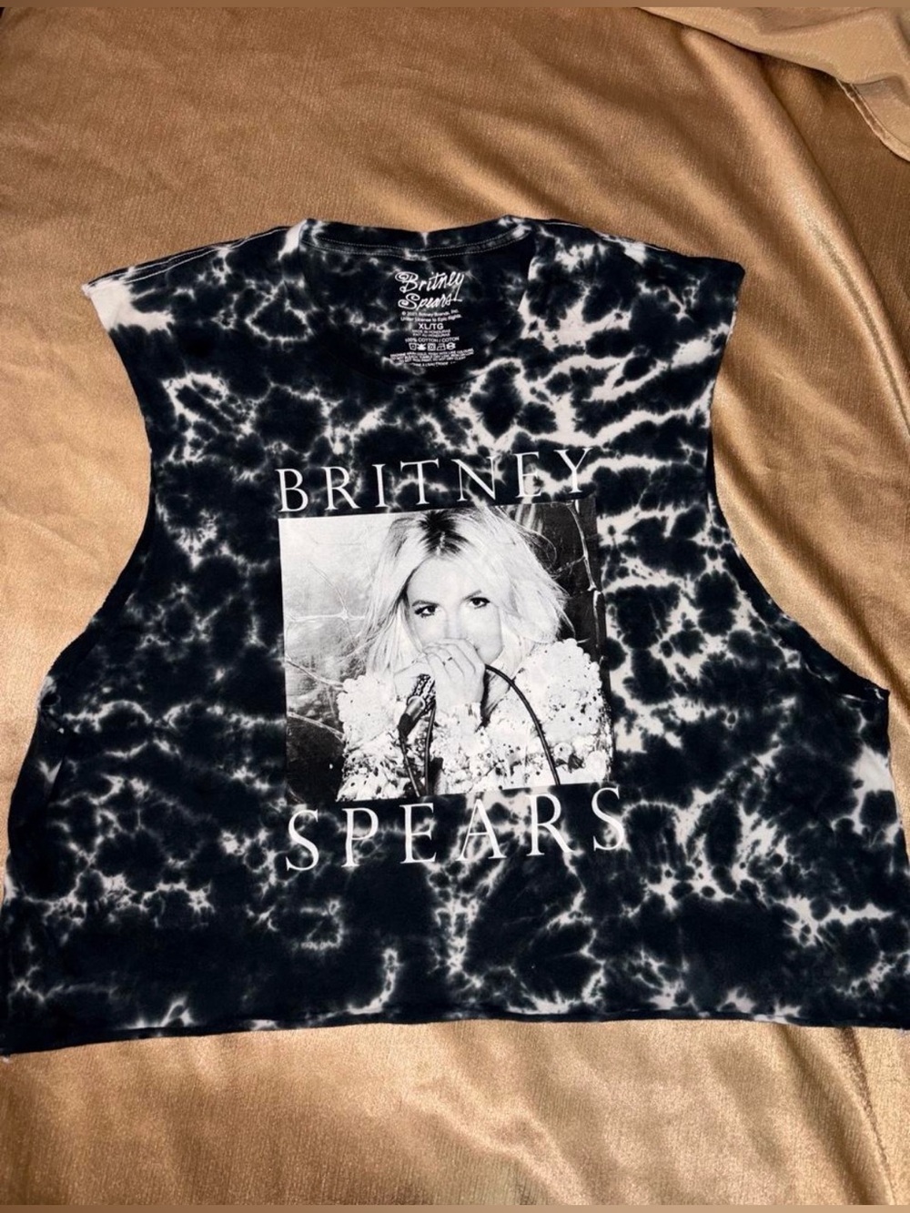 Britney Spears Tie-Dye Graphic Crop Top
